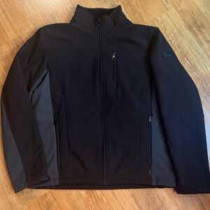 Tumi Jacket Fleece Lined Stretch Black / Iron Sz M Mens